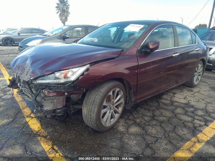 2014 HONDA ACCORD SEDAN SPORT - 1HGCR2F52EA035188
