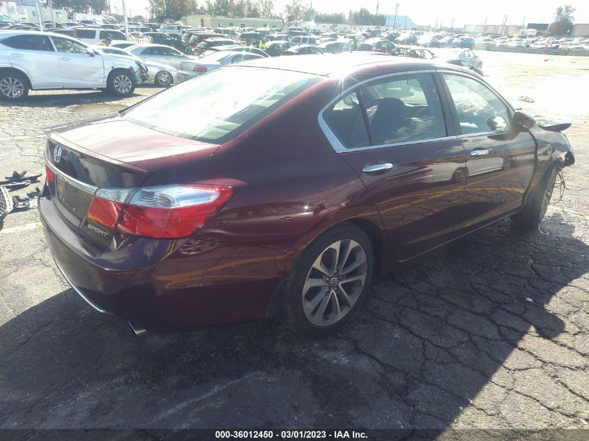 2014 HONDA ACCORD SEDAN SPORT - 1HGCR2F52EA035188
