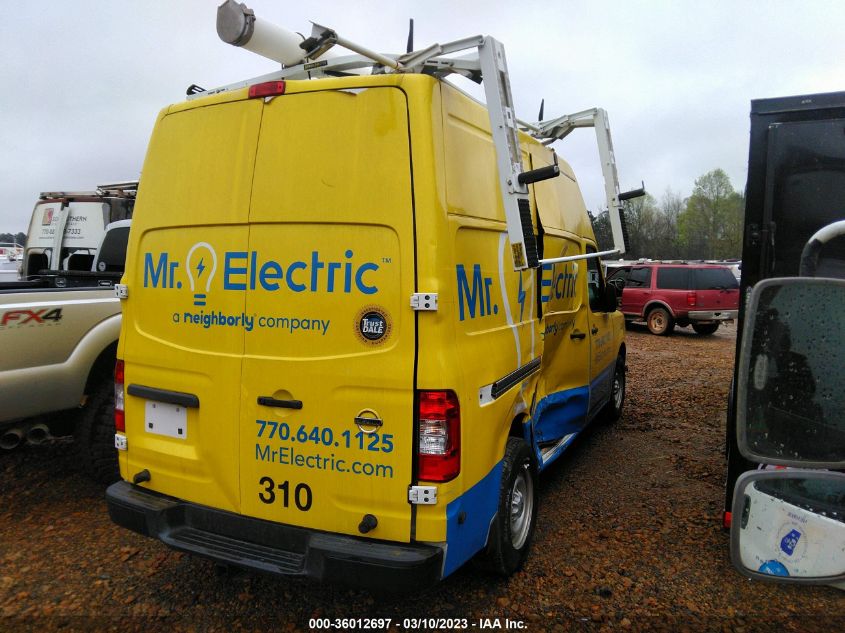 2019 NISSAN NV CARGO S - 1N6BF0LY6KN807540