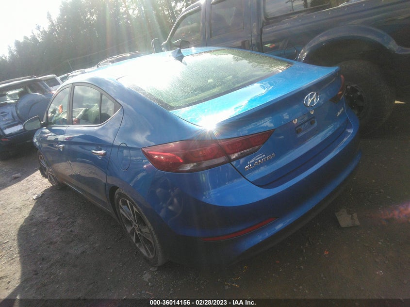 VIN KMHD84LF5HU299051 2017 HYUNDAI ELANTRA LIMITED