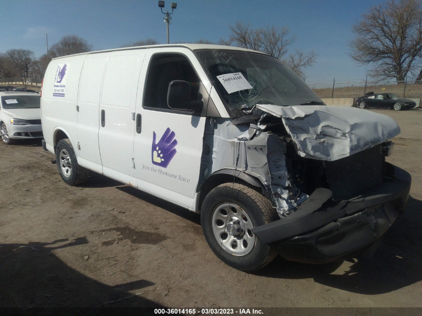 2014 CHEVROLET EXPRESS CARGO VAN - 1GCSHAF46E1162525