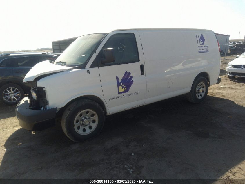 2014 CHEVROLET EXPRESS CARGO VAN - 1GCSHAF46E1162525