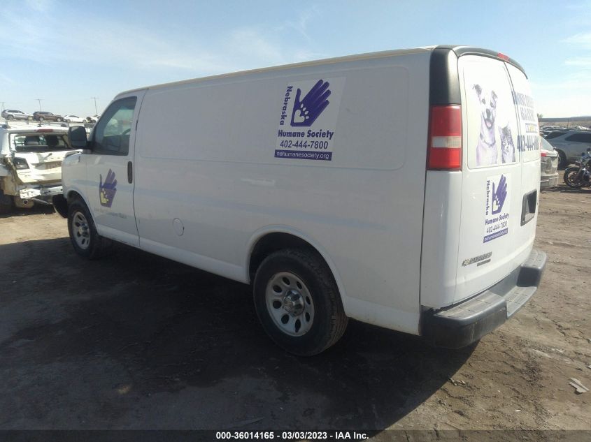 2014 CHEVROLET EXPRESS CARGO VAN - 1GCSHAF46E1162525