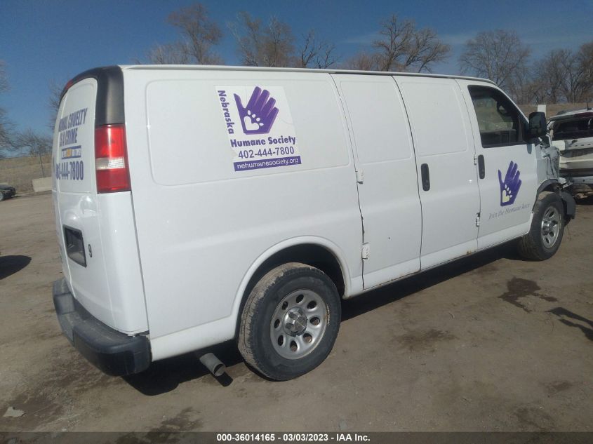 2014 CHEVROLET EXPRESS CARGO VAN - 1GCSHAF46E1162525
