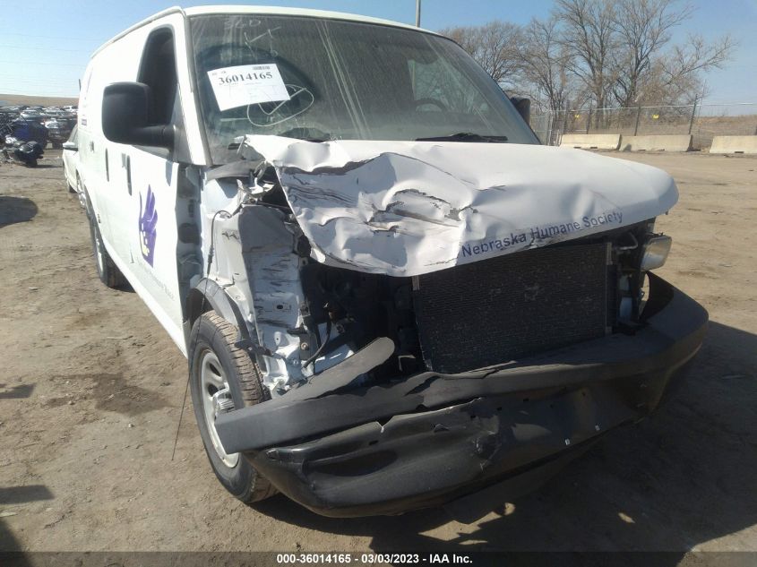 2014 CHEVROLET EXPRESS CARGO VAN - 1GCSHAF46E1162525
