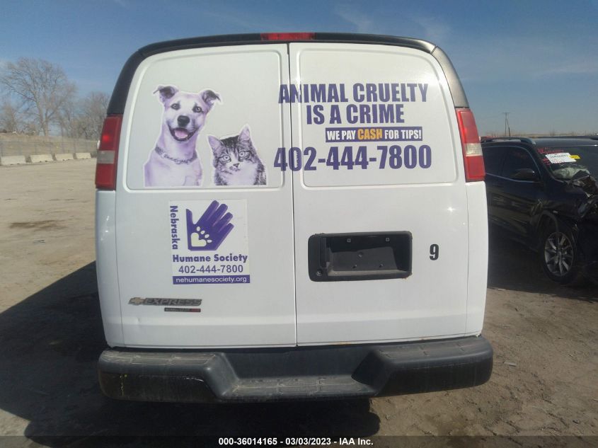 2014 CHEVROLET EXPRESS CARGO VAN - 1GCSHAF46E1162525