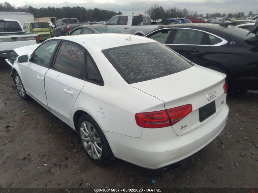 2014 AUDI A4 PREMIUM - WAUBFAFL1EN019260