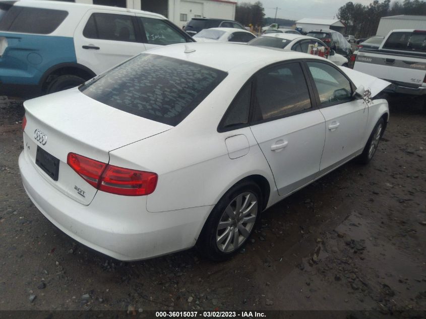 2014 AUDI A4 PREMIUM - WAUBFAFL1EN019260