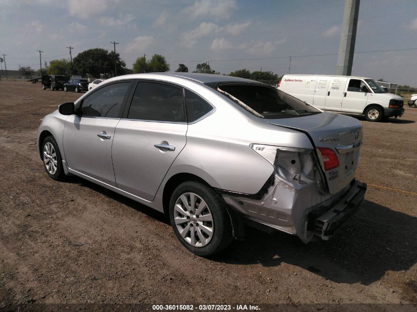 2016 NISSAN SENTRA S - 3N1AB7APXGY313014