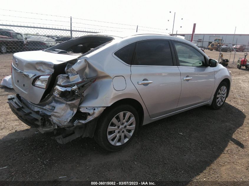 2016 NISSAN SENTRA S - 3N1AB7APXGY313014