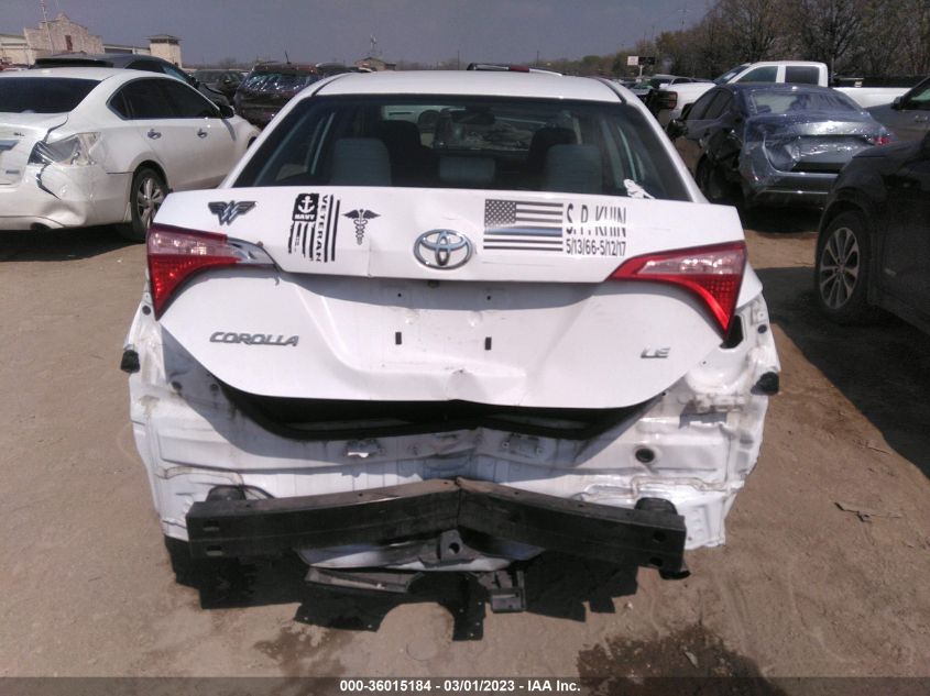 2017 TOYOTA COROLLA L/LE/XLE/SE - 2T1BURHE6HC833949