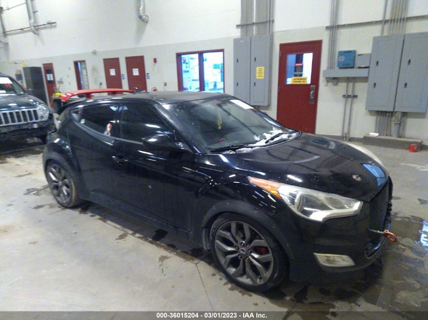 2013 HYUNDAI VELOSTER W/GRAY INT - KMHTC6ADXDU093788