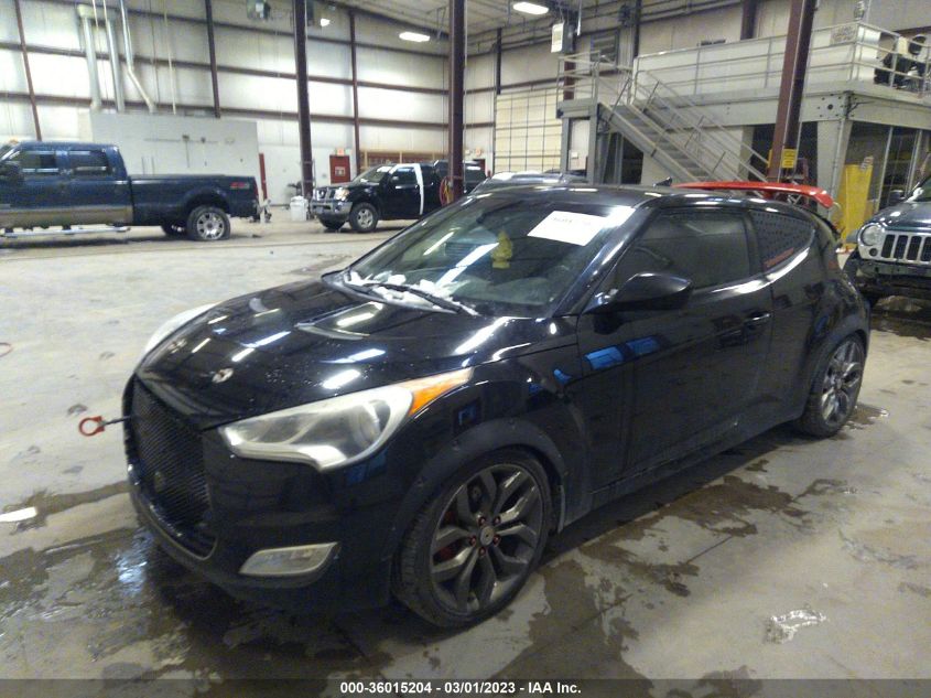 2013 HYUNDAI VELOSTER W/GRAY INT - KMHTC6ADXDU093788