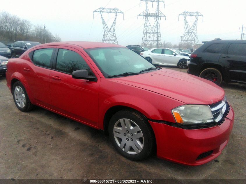 2014 DODGE AVENGER SE - 1C3CDZAB0EN225538