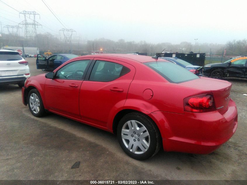 2014 DODGE AVENGER SE - 1C3CDZAB0EN225538