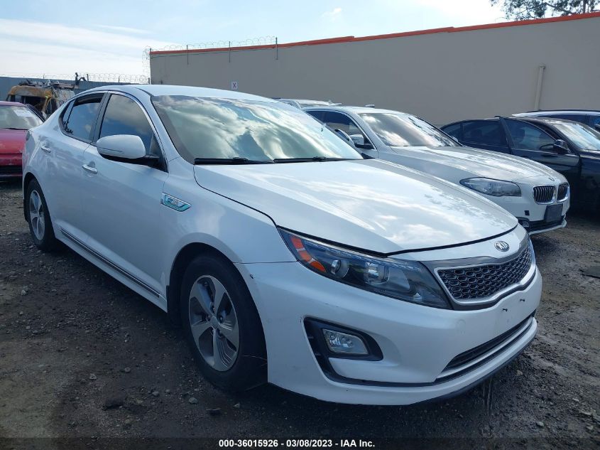 2015 KIA OPTIMA HYBRID - KNAGM4AD6F5078402