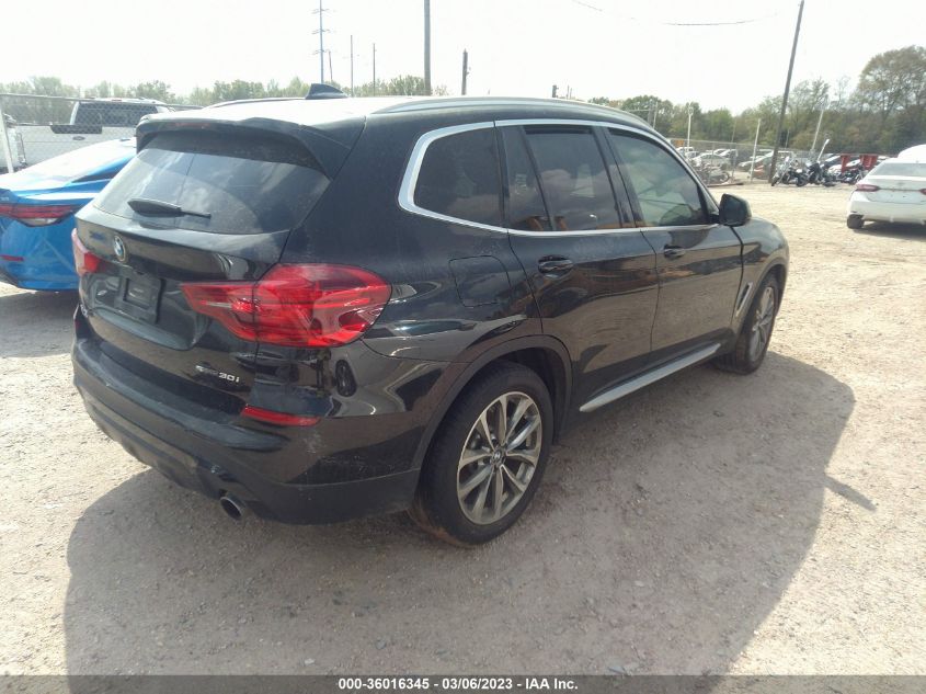 2019 BMW X3 SDRIVE30I - 5UXTR7C59KLR45564