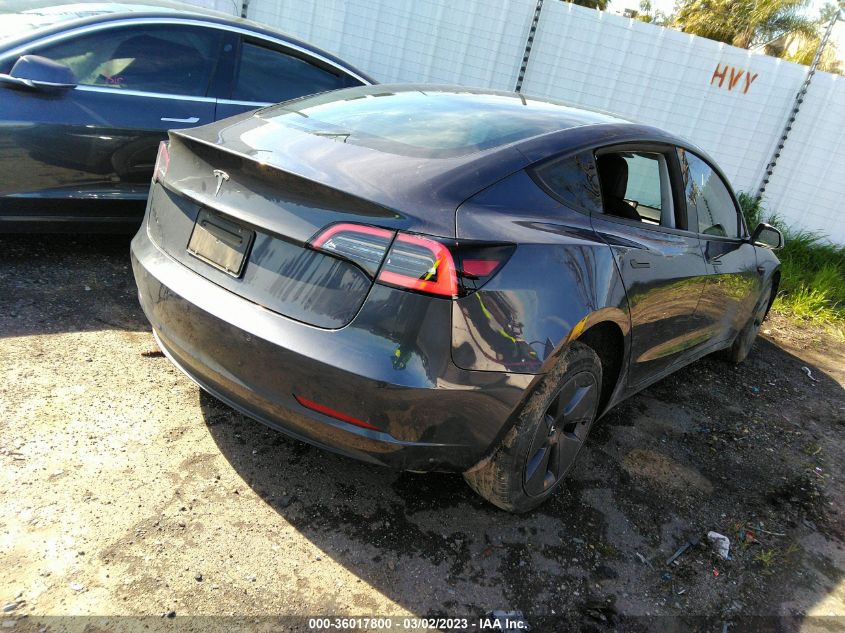 2022 TESLA MODEL 3 - 5YJ3E1EA4NF315253