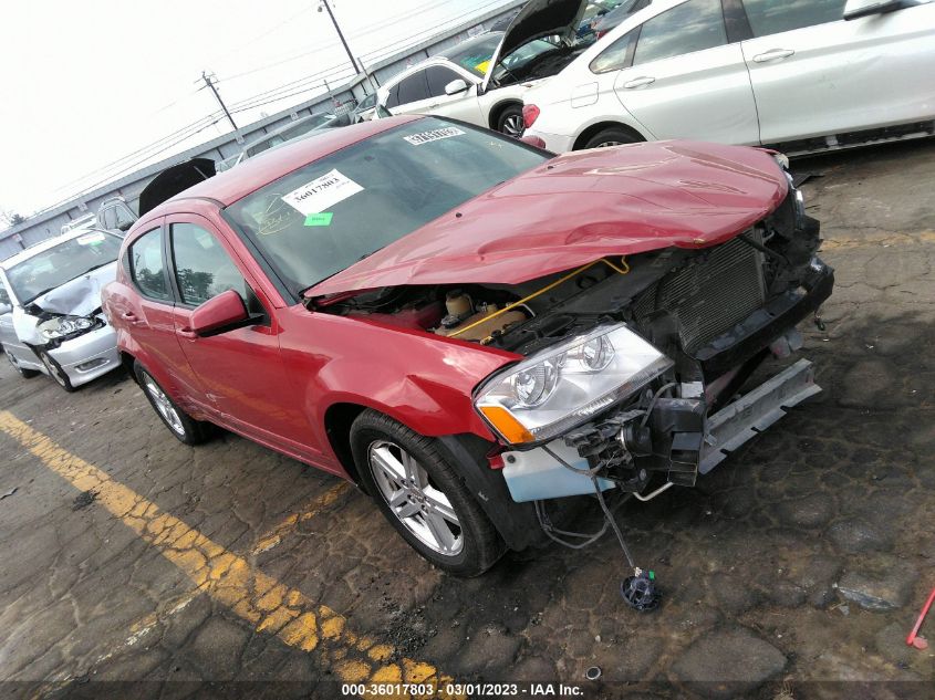 2013 DODGE AVENGER SXT - 1C3CDZCG3DN741173