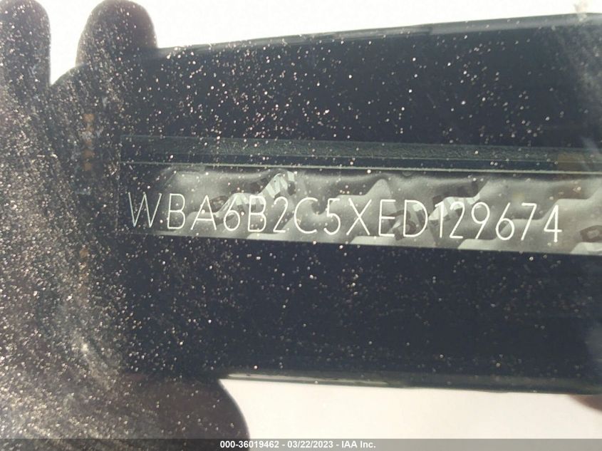 2014 BMW 6 SERIES 650I - WBA6B2C5XED129674