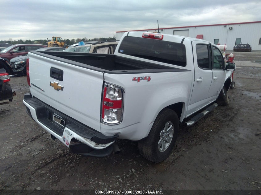 VIN 1GCGTBEN9K1163393 2019 CHEVROLET COLORADO 4WD WORK TRUCK