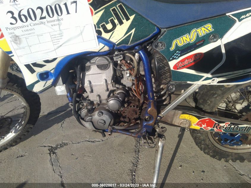2004 YAMAHA WR450 F - JYACJ04374A005755