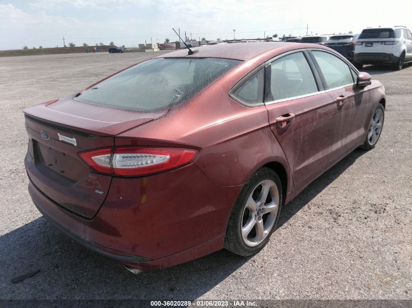 2014 FORD FUSION SE - 3FA6P0H75ER100048