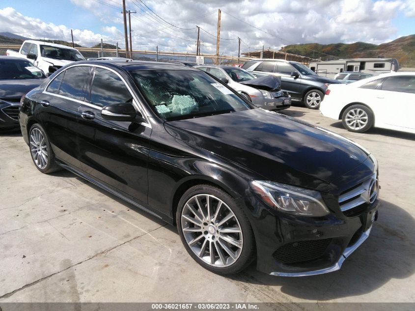 2015 MERCEDES-BENZ C 300 SPORT 4MATIC/LUXURY 4MATIC/4MATIC - 55SWF4KB7FU025310