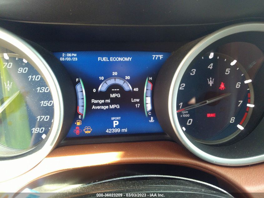 2018 MASERATI GHIBLI ZAM57XSA4J1304634