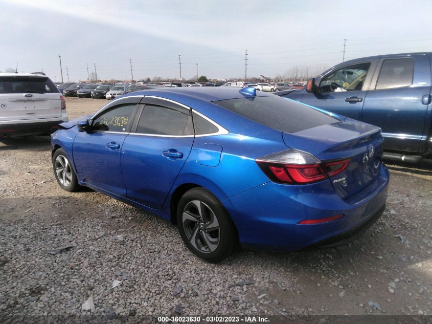 2019 HONDA INSIGHT EX - 19XZE4F55KE012366