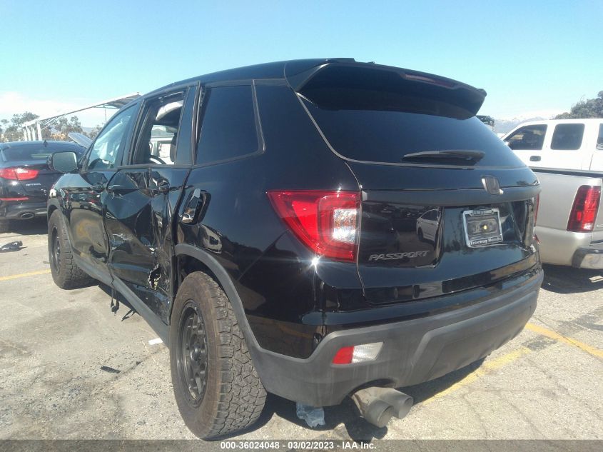 2021 HONDA PASSPORT EX-L 5FNYF7H59MB001505