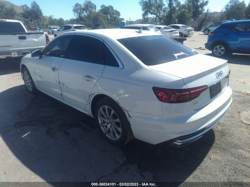 2020 AUDI A4 PREMIUM - WAUGMAF45LN003726