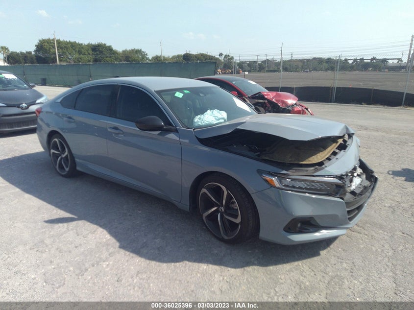 VIN 1HGCV1F48NA027254 2022 HONDA ACCORD SEDAN SPORT SE