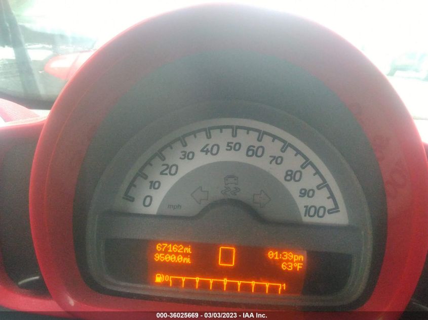 2013 SMART FORTWO PASSION WMEEK3BA8DK594968