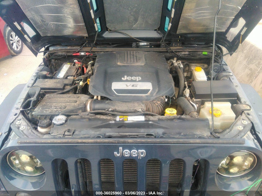 2016 JEEP WRANGLER UNLIMITED SPORT VIN: 1C4BJWDG1GL344381