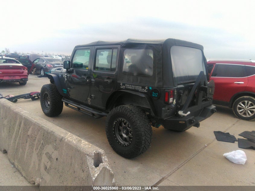 2016 JEEP WRANGLER UNLIMITED SPORT VIN: 1C4BJWDG1GL344381