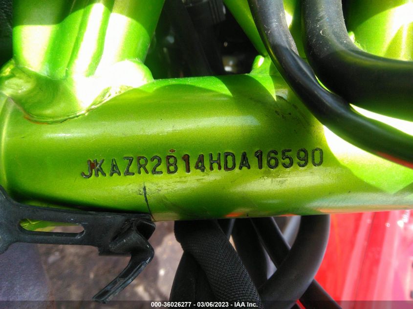2017 KAWASAKI ZR900 JKAZR2B14HDA16590
