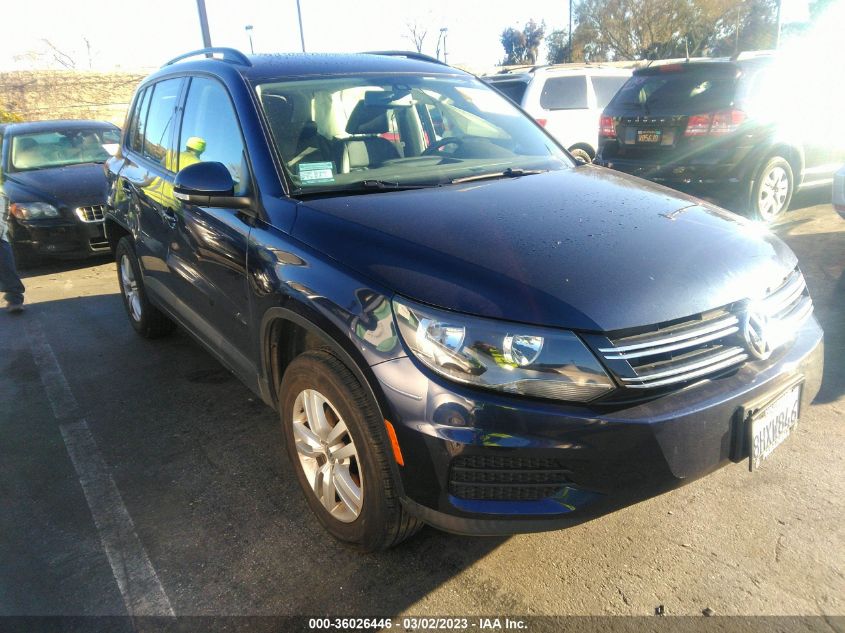 2016 VOLKSWAGEN TIGUAN S - WVGAV7AX1GW523590