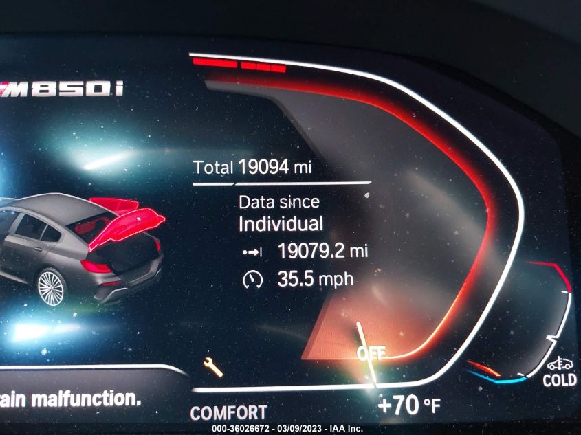 2022 BMW 8 SERIES M850I - WBAGV8C01NCJ74706