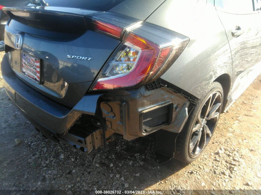 2019 HONDA CIVIC HATCHBACK SPORT - SHHFK7H45KU224890