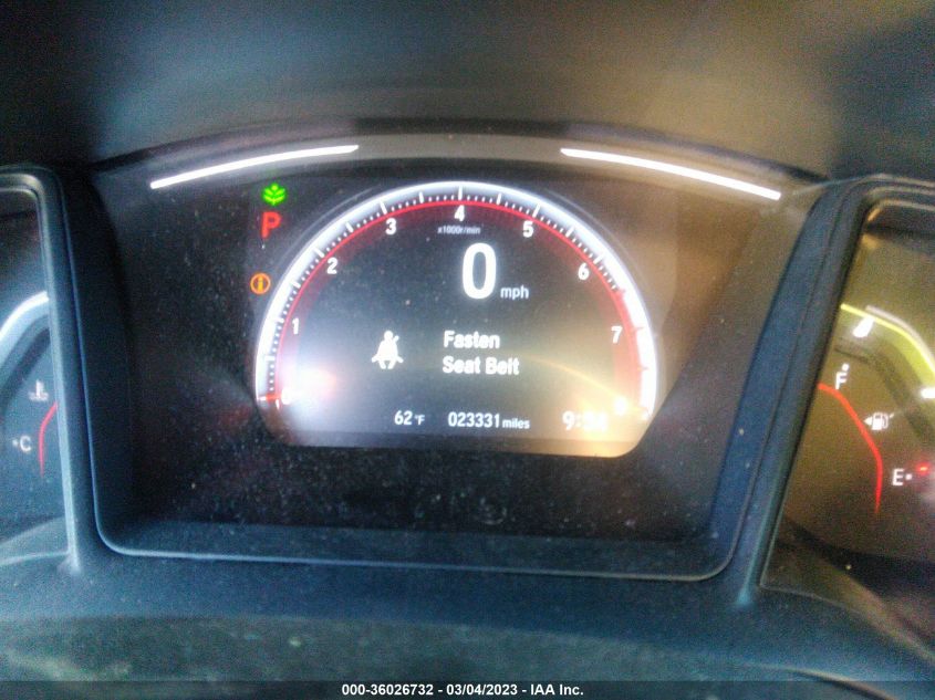 2019 HONDA CIVIC HATCHBACK SPORT - SHHFK7H45KU224890