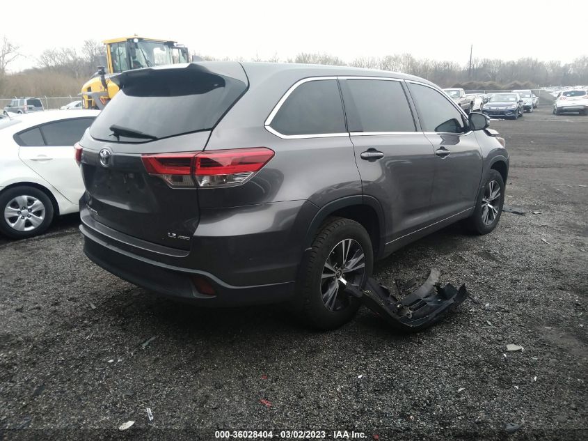 2018 TOYOTA HIGHLANDER LE - 5TDBZRFH3JS498967