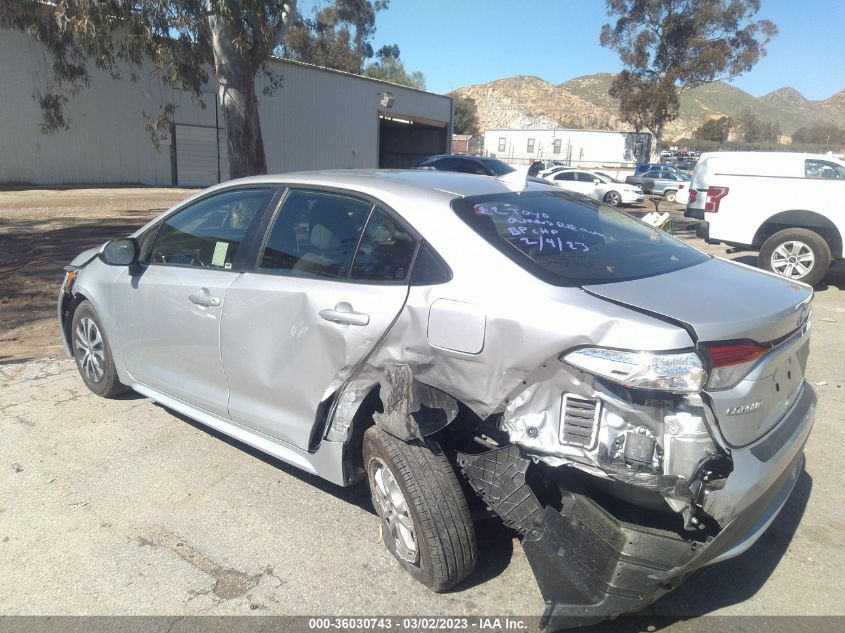 2022 TOYOTA COROLLA HYBRID LE - JTDEAMDE9NJ051823