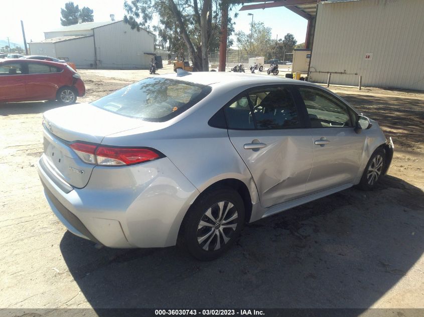 2022 TOYOTA COROLLA HYBRID LE - JTDEAMDE9NJ051823