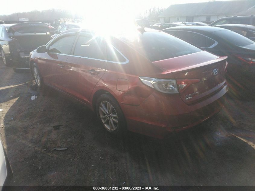 2015 HYUNDAI SONATA 2.4L SE - 5NPE24AF5FH138123