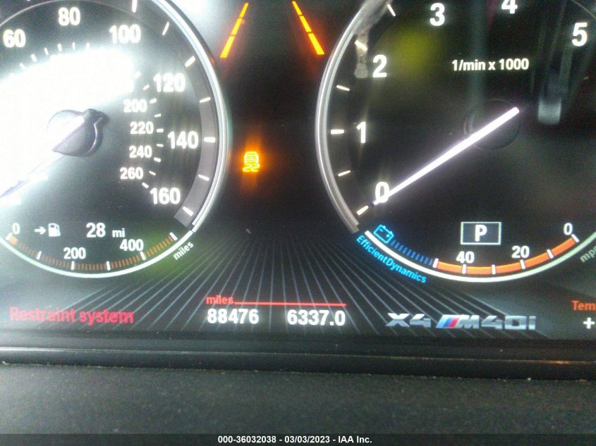 2017 BMW X4 M40I - 5UXXW7C31H0W63647