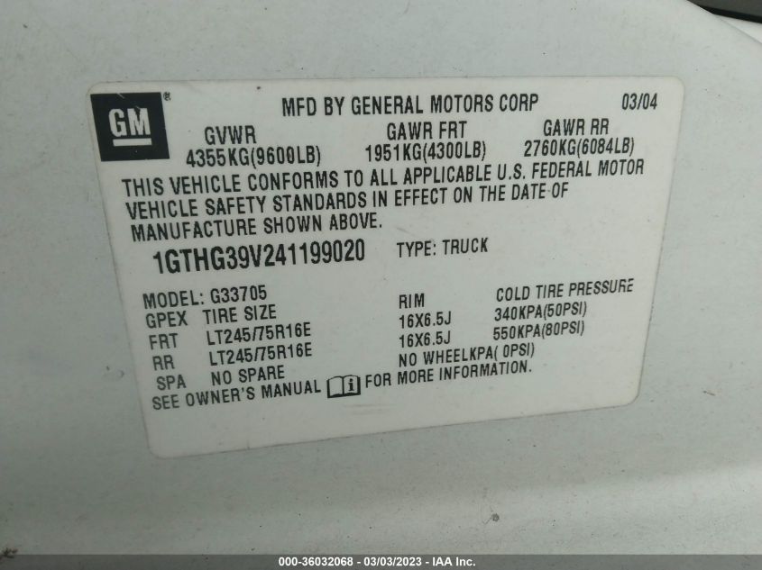 2013 CHEVROLET EXPRESS 3500 DIESEL 1GBZGUCL5D1102317