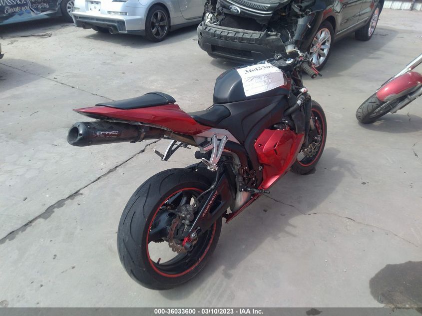 2009 HONDA CBR600 RR - JH2PC40089K202185
