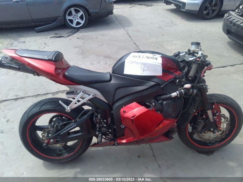 2009 HONDA CBR600 RR - JH2PC40089K202185