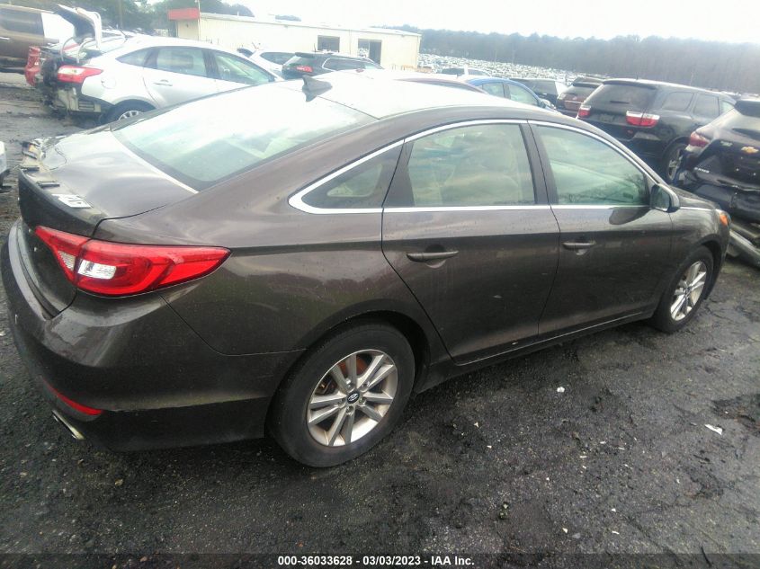 2015 HYUNDAI SONATA 2.4L SE - 5NPE24AF1FH157056